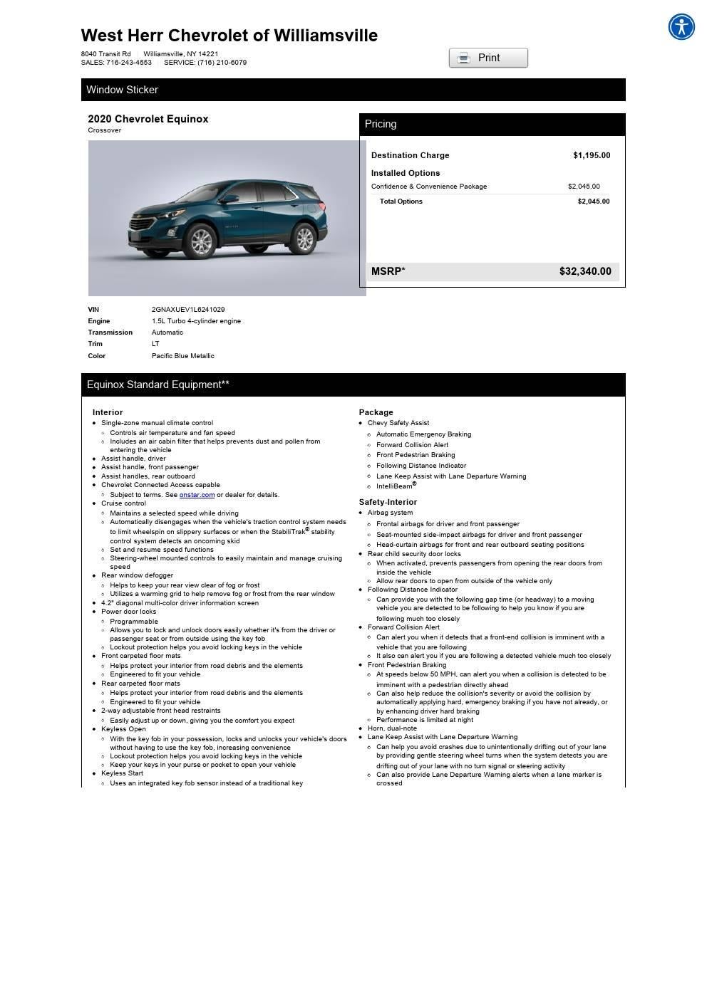 2020 Chevrolet Equinox LT
