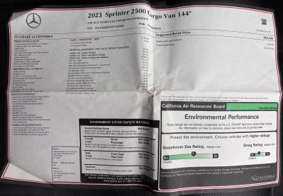 2023 Mercedes-Benz Sprinter Cargo Van 2500