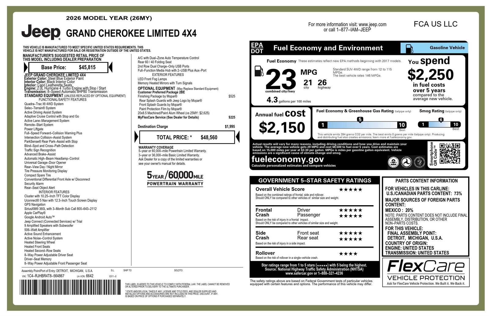 2026 Jeep Grand Cherokee Limited