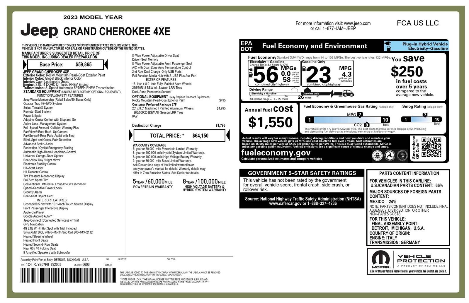 2023 Jeep Grand Cherokee 4xe Base