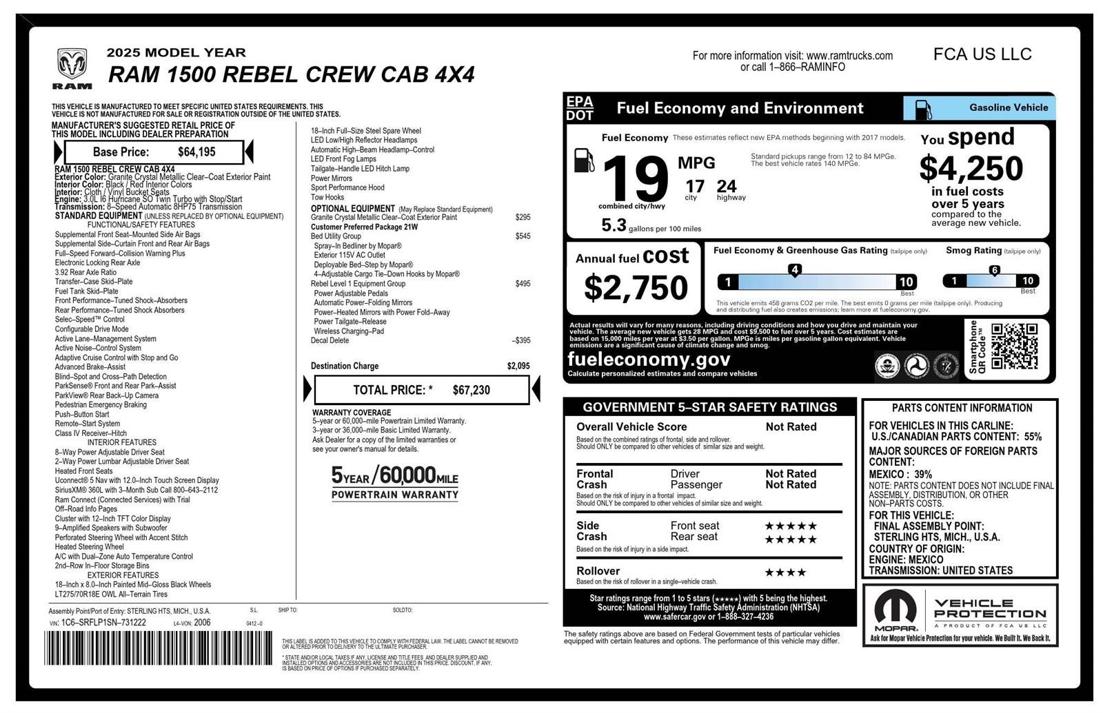 2025 RAM 1500 Rebel