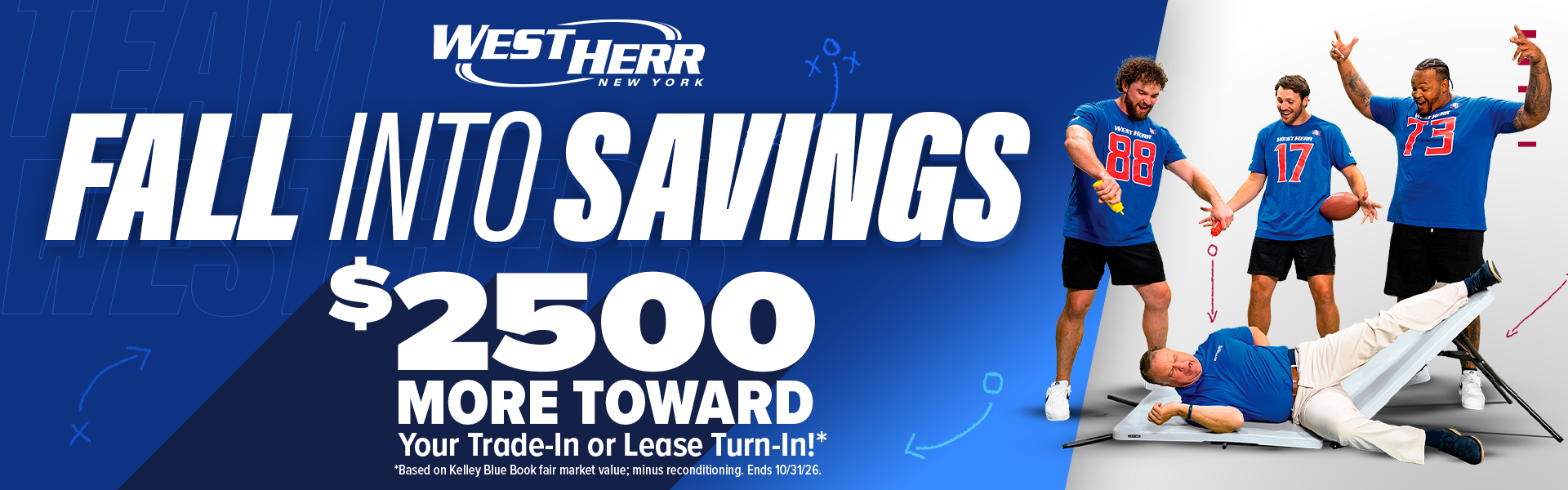 $2,500 more toward your trade or lease turn in at West Herr