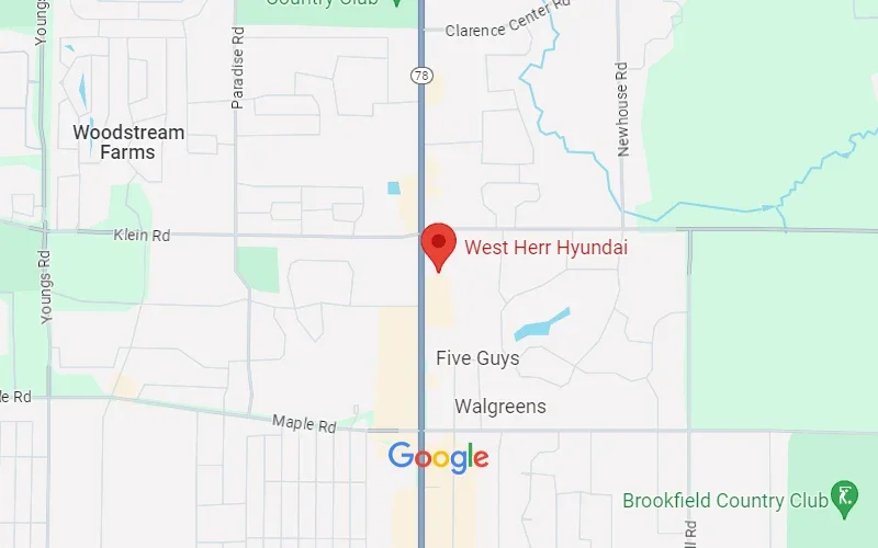 West Herr Hyundai in Williamsville NY map